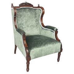 Superb Ladies Mahogany Wing Armchair