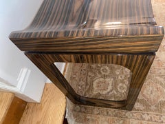 Superb Laquered Macassar Veneer Console Table