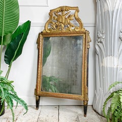 Superb Large 18th Century Louis XVI Gold Gilt Wood Mirror