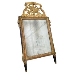 Superb Large 18th Century Louis XVI Gold Gilt Wood Mirror