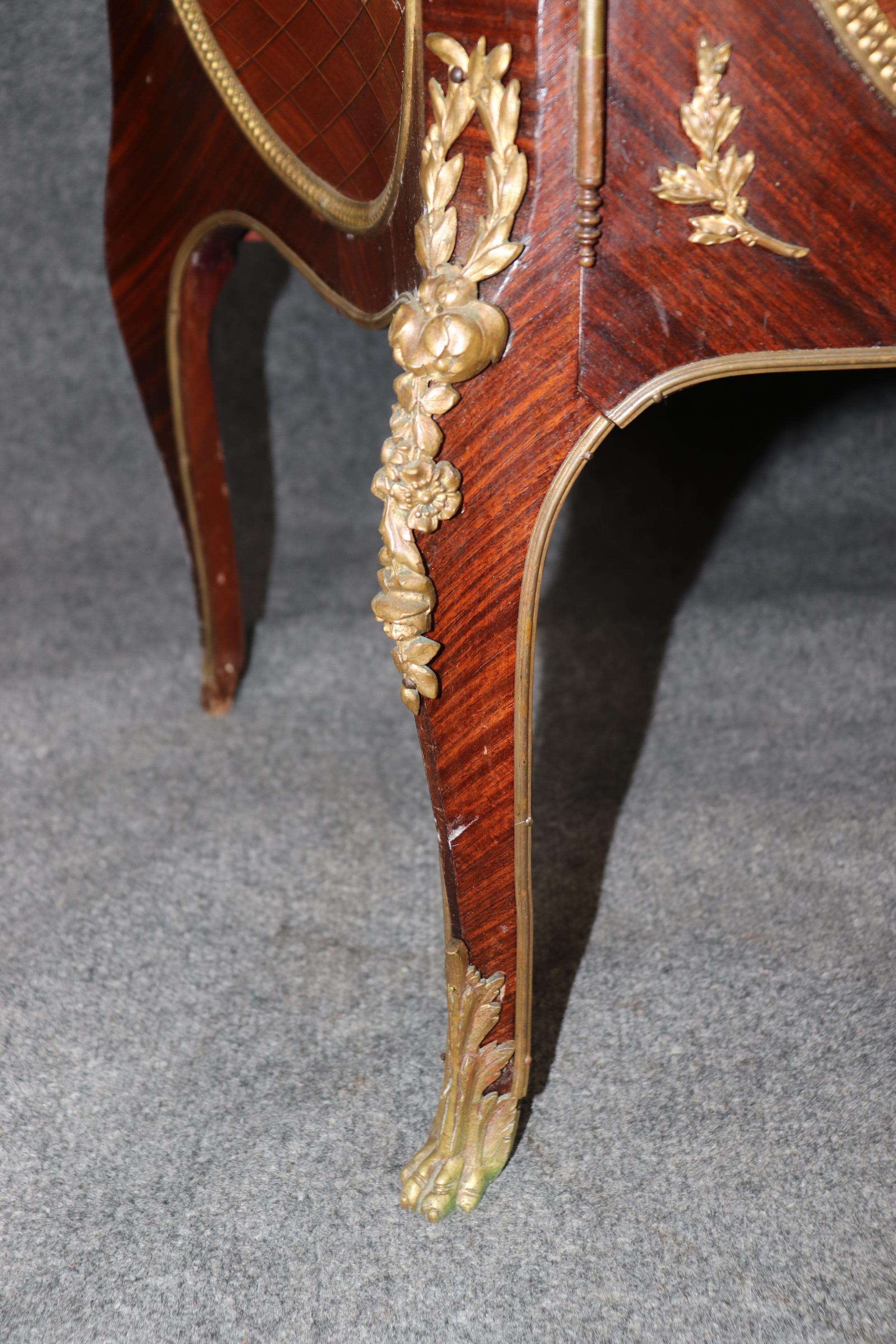Superb Large French Louis XVI Style Vitrine Attributed to Francois Linke For Sale 4