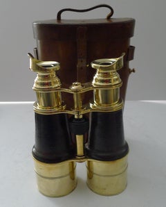 Hervorragendes großes Paar antiker englischer Ferngläser von W. Watson & Sons, London