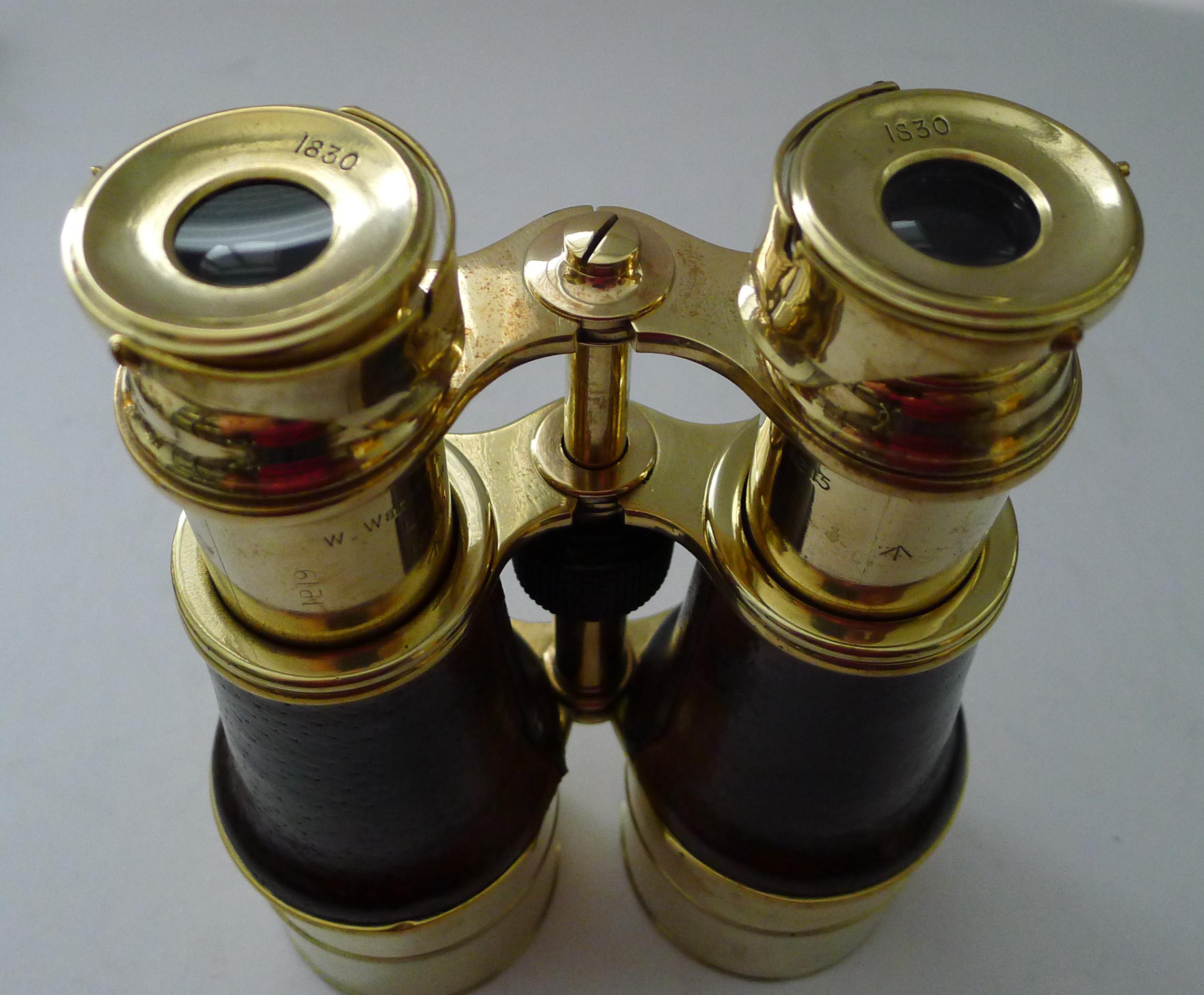 Inizio XX secolo Superba coppia di grandi binocoli inglesi antichi di W. Watson & Sons, Londra in vendita