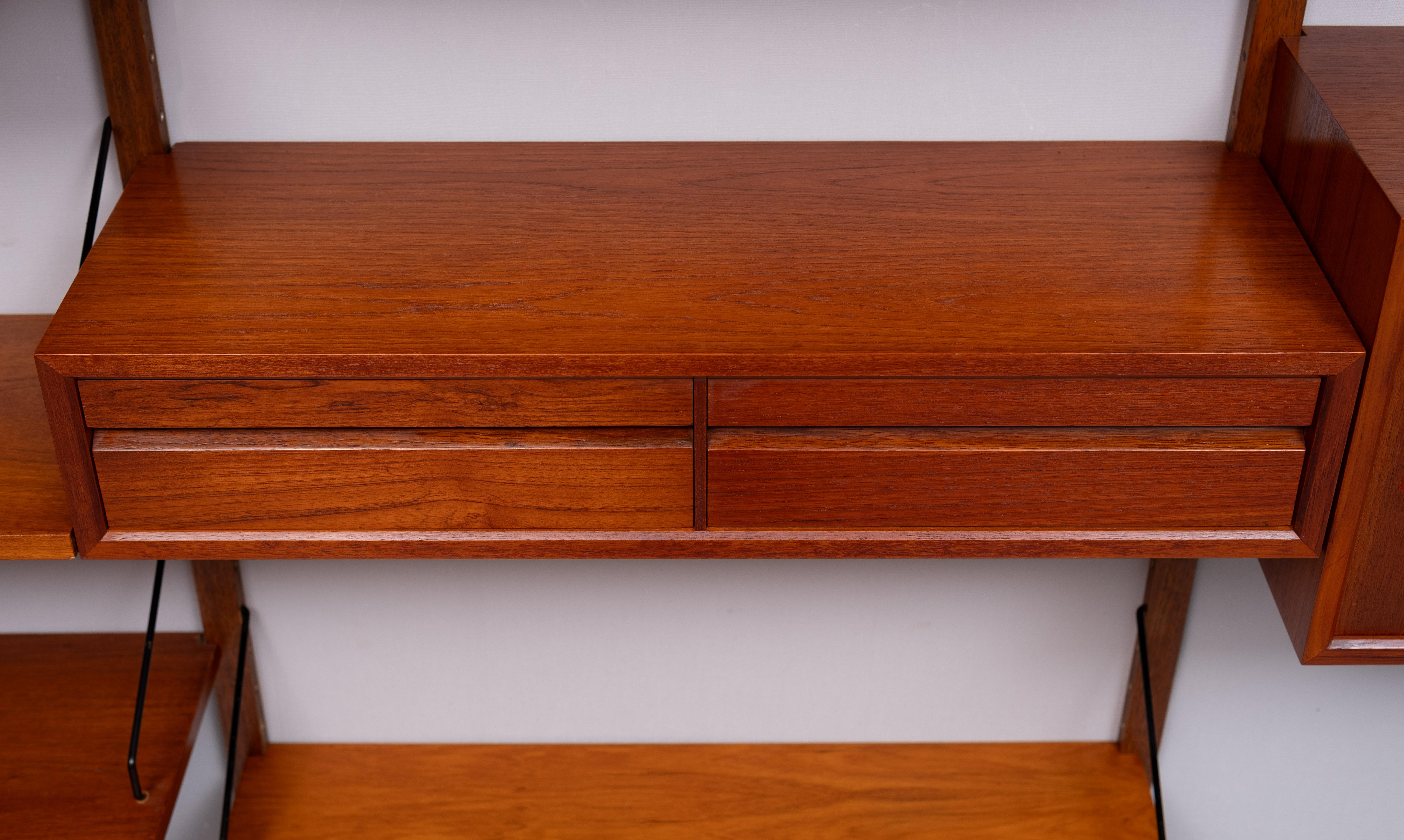 Superb Large Poul Cadovius Royal Wall System 1958 Denmark 2