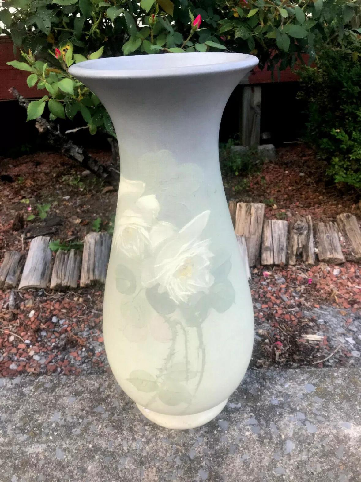 Superbe vase Weller Hudson - Poterie d'art - époque Stickley en vente 4