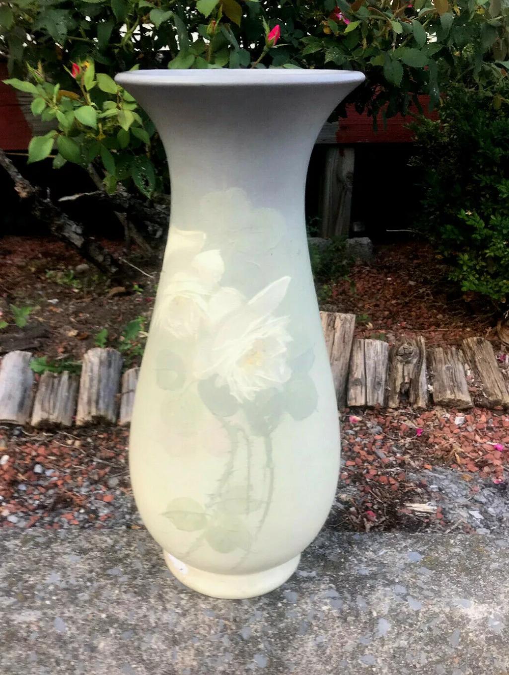 Superbe vase Weller Hudson - Poterie d'art - époque Stickley en vente 5