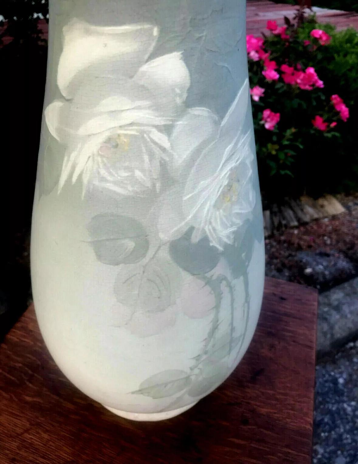 Superbe vase Weller Hudson - Poterie d'art - époque Stickley Bon état - En vente à Shamokin Dam, PA