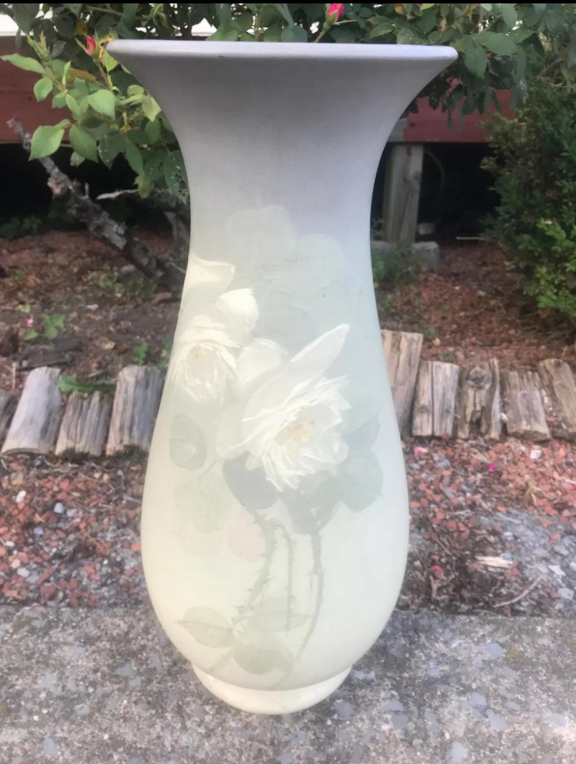 Superbe vase Weller Hudson - Poterie d'art - époque Stickley en vente 1