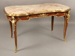 Superb Late 19th Century Gilt Bronze Mounted Center Table by Francois Linke