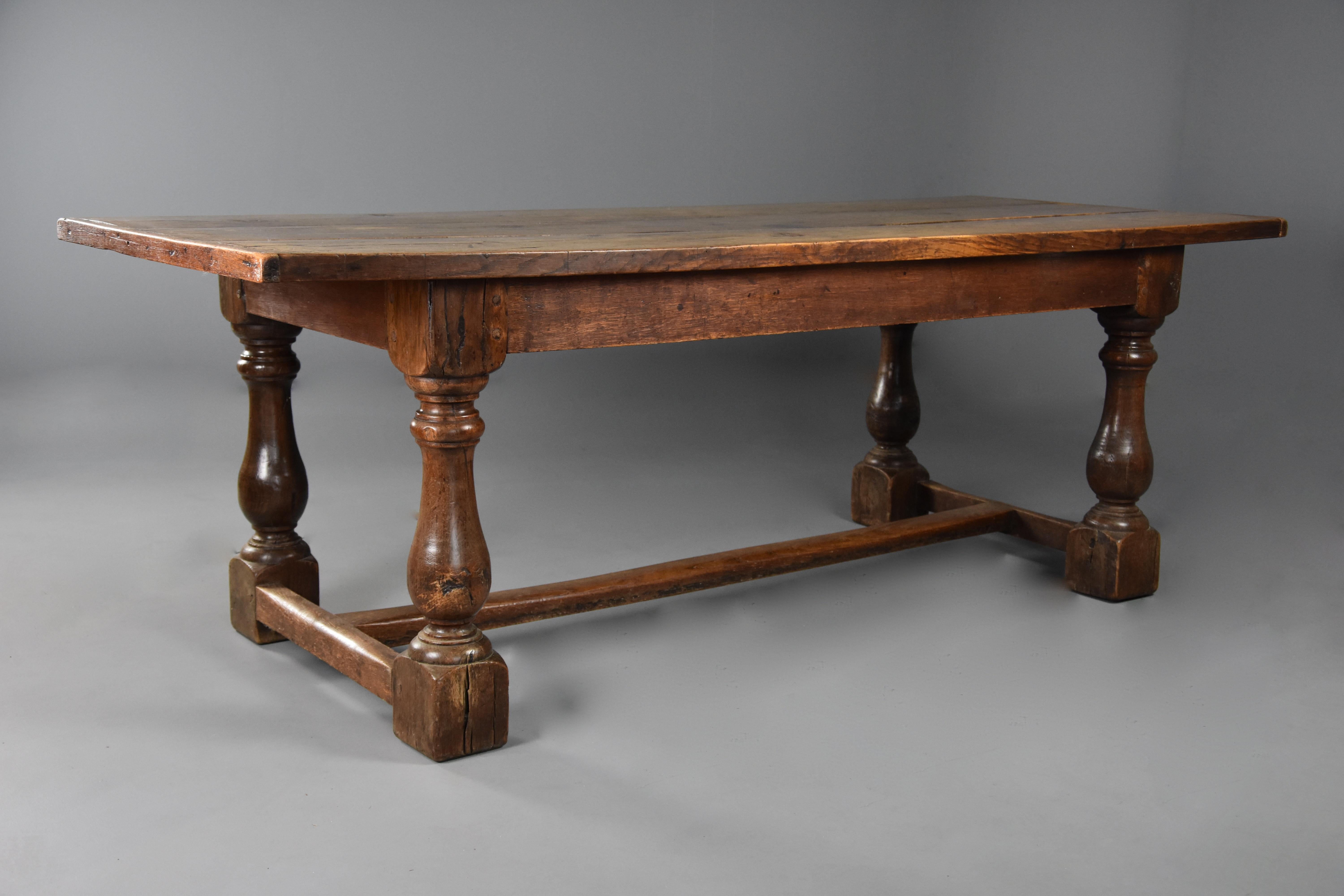 Arts and Crafts Superb Late 19th Century Arts & Crafts Oak Refectory Table For Sale
