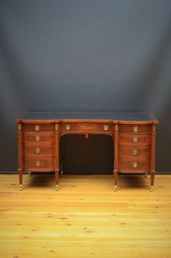 Superb Late Victorian Adams Style Mahogany Desk