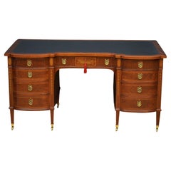 Antique Superb Late Victorian Adams Style Mahogany Desk
