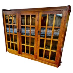 SUPERB "L&JG Stickley" 3-Door Bookcase from the Onondaga Period - W4132 ON SALE
