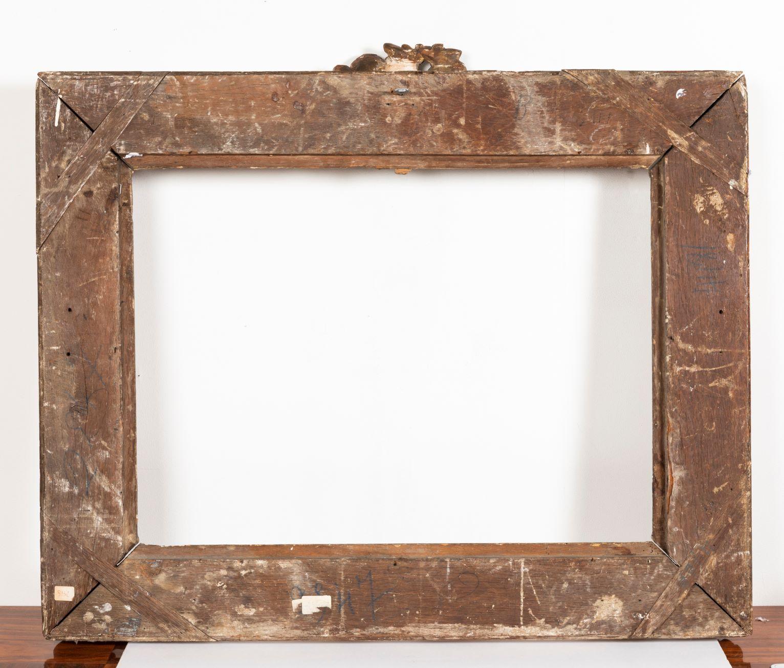 Superb Louis XV Period, Carved Giltwood Frame or Mirror France, Mid-18th Century For Sale 3