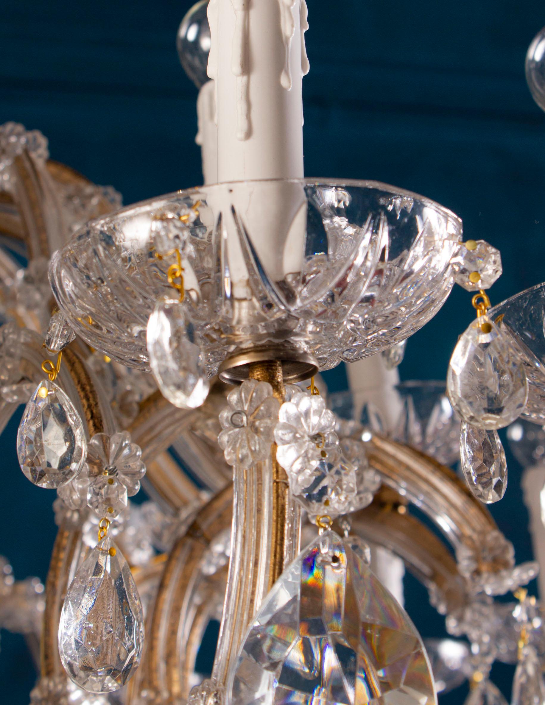 Superb Maria Theresa Crystal Chandelier For Sale 7
