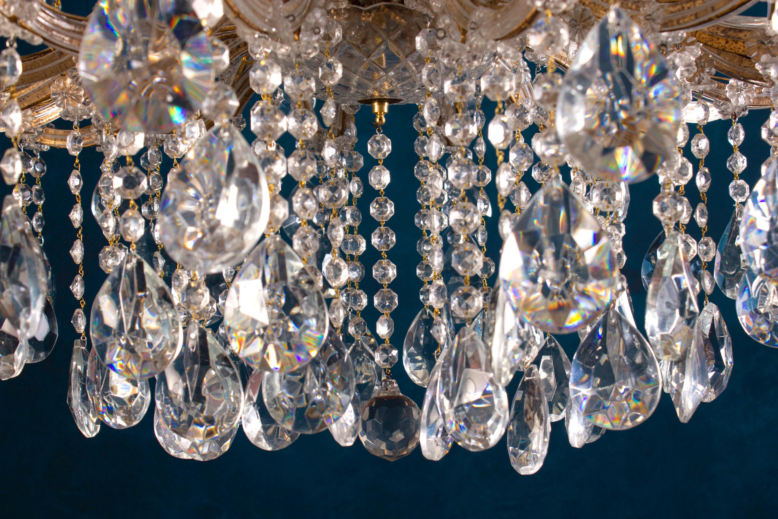 Superb Maria Theresa Crystal Chandelier For Sale 7