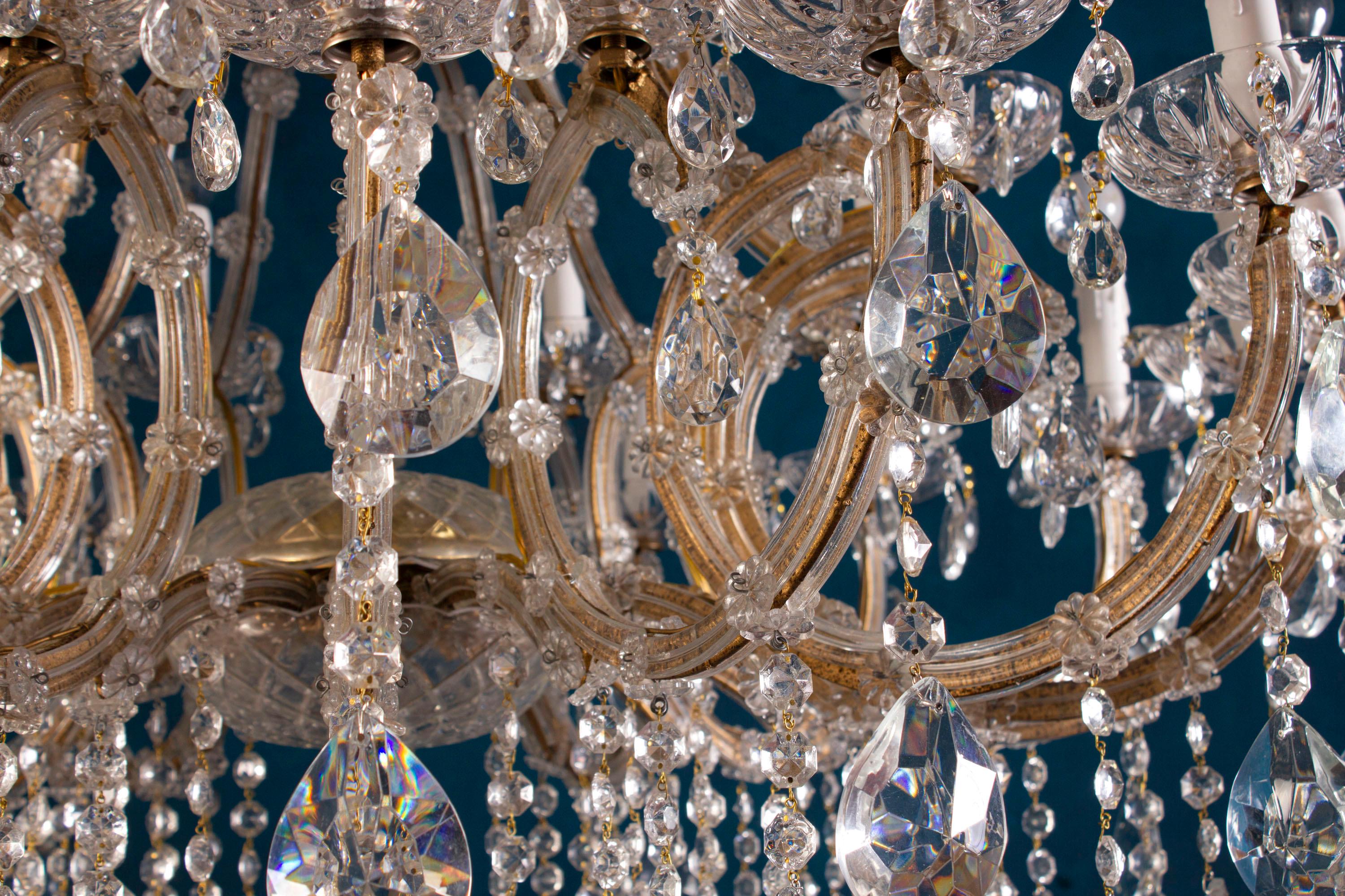 Superb Maria Theresa Crystal Chandelier For Sale 9