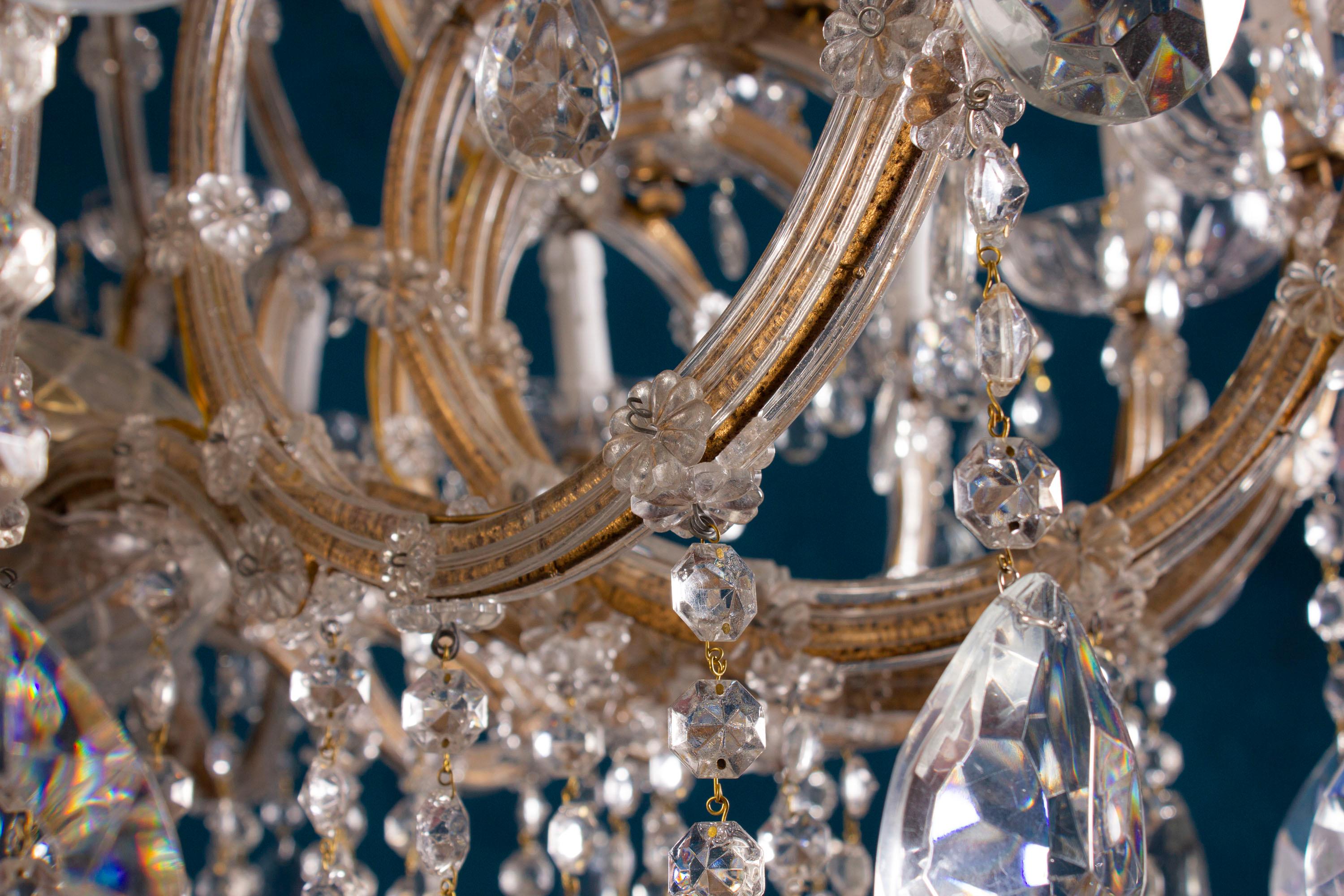Superb Maria Theresa Crystal Chandelier For Sale 10