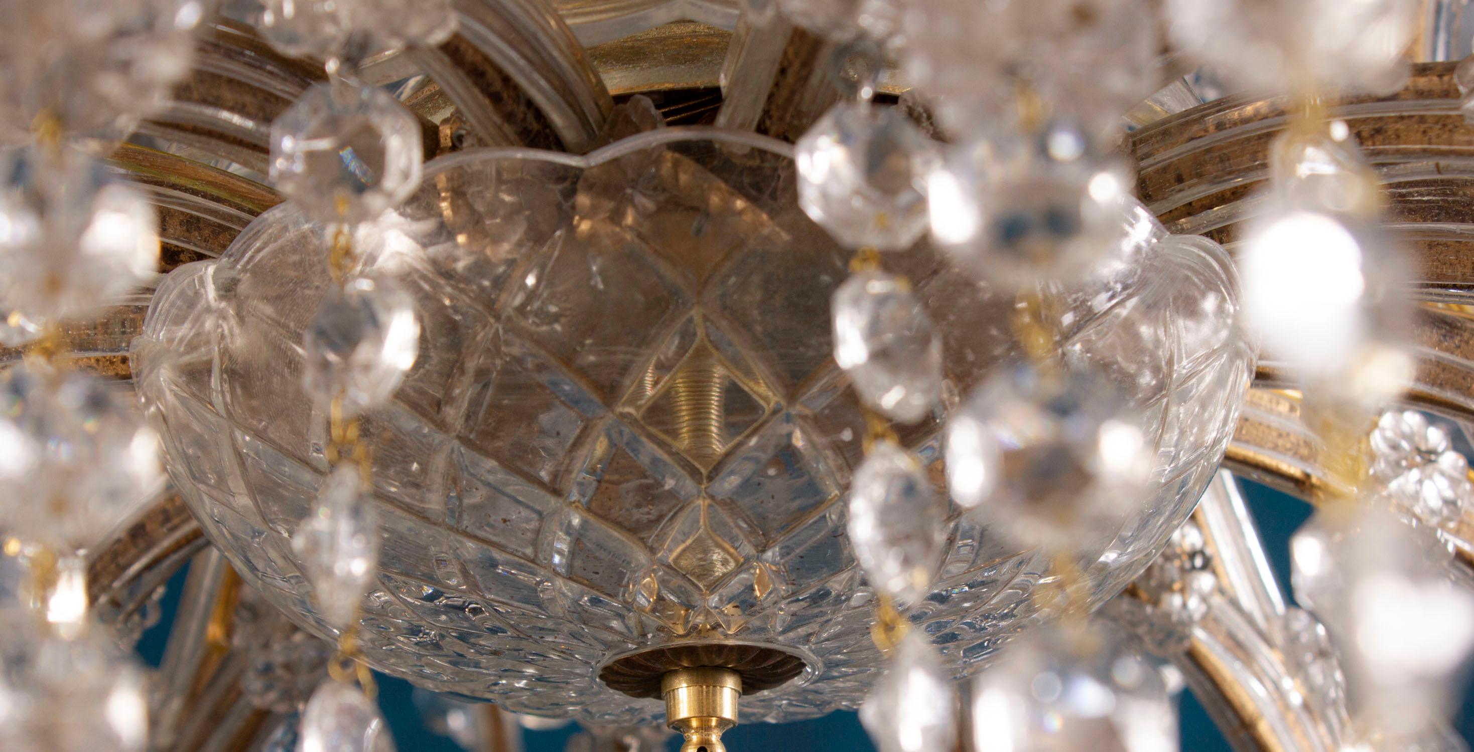 Magnífica araña de cristal María Teresa en venta 10