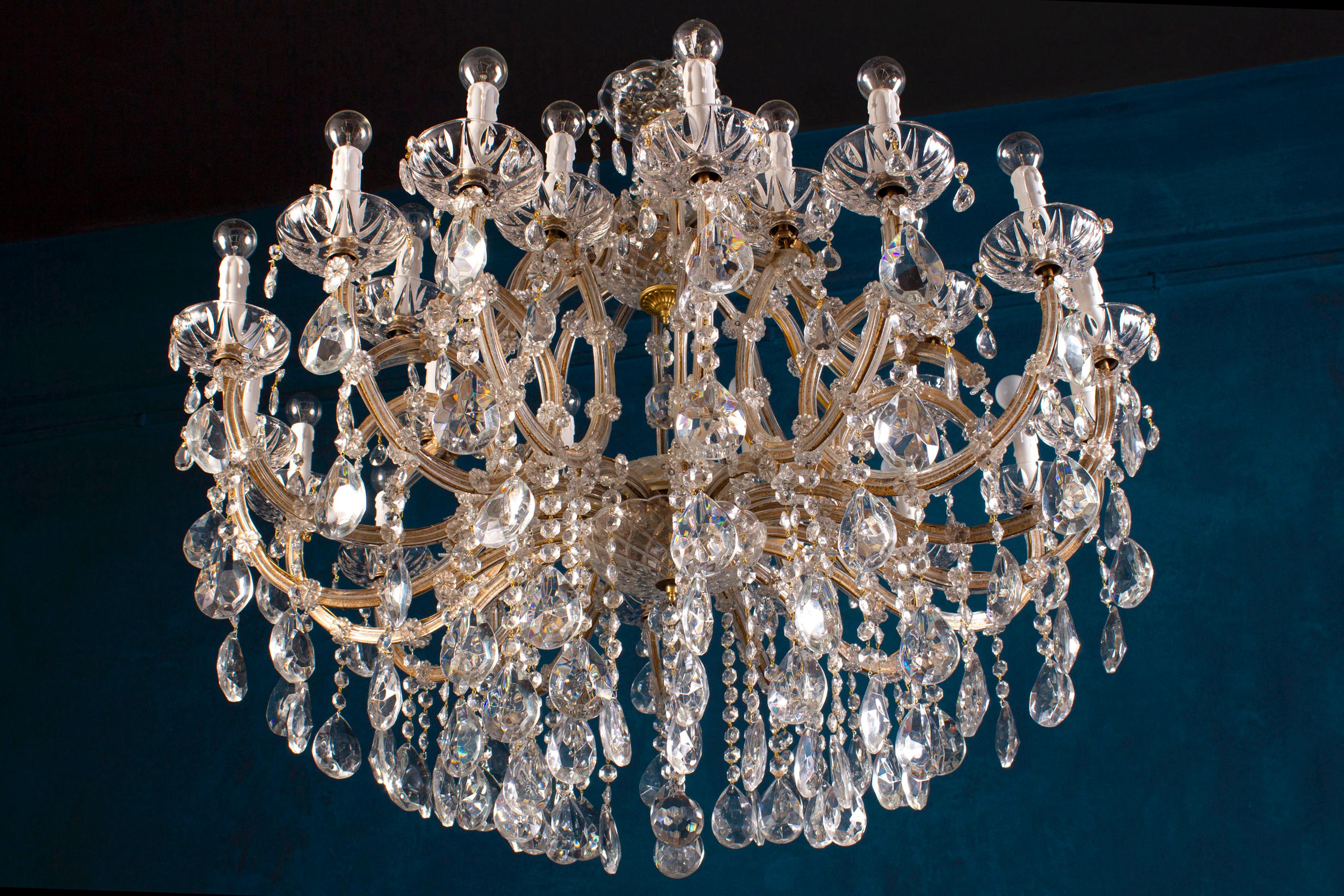 Superb Maria Theresa Crystal Chandelier For Sale 12