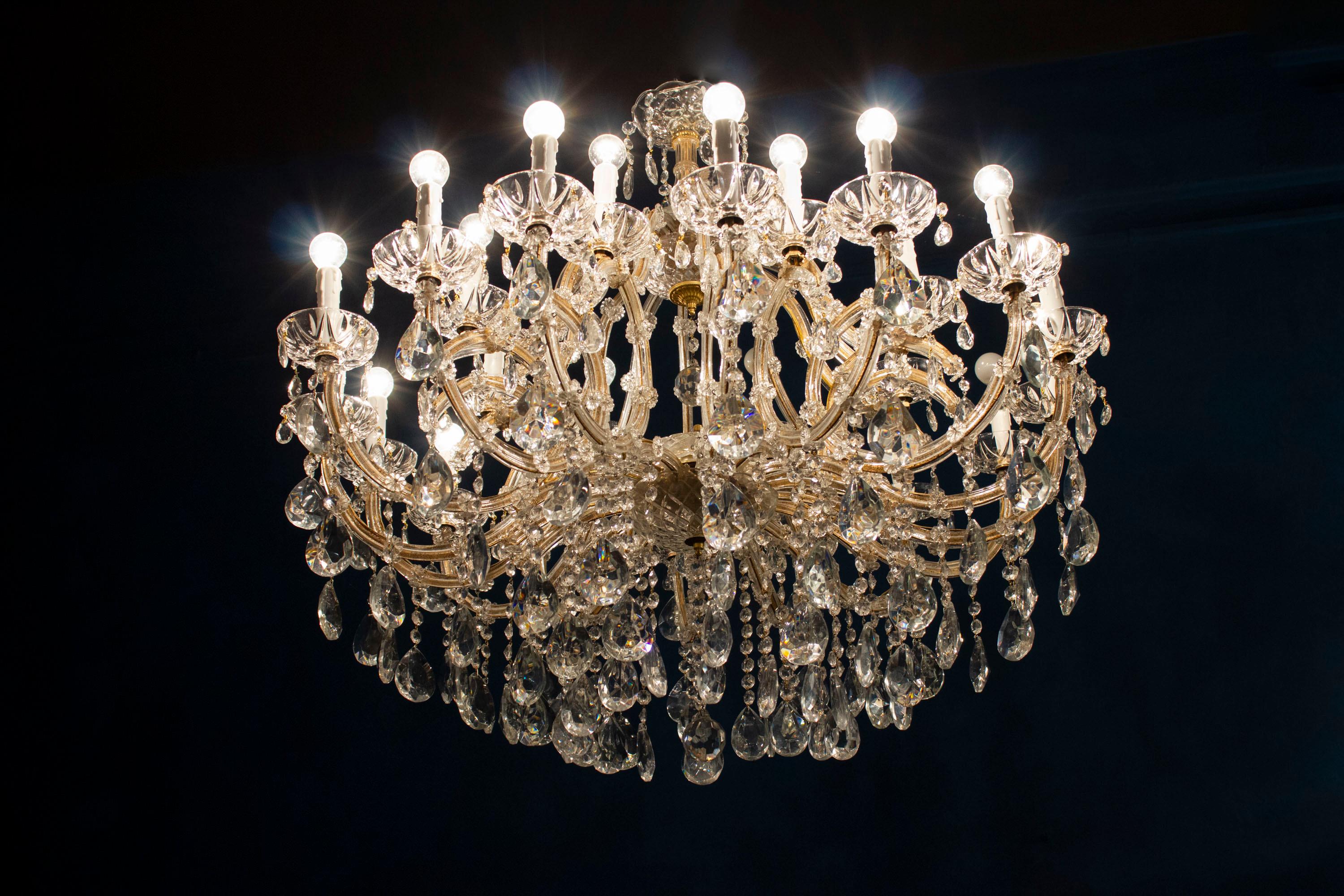 Superb Maria Theresa Crystal Chandelier For Sale 4