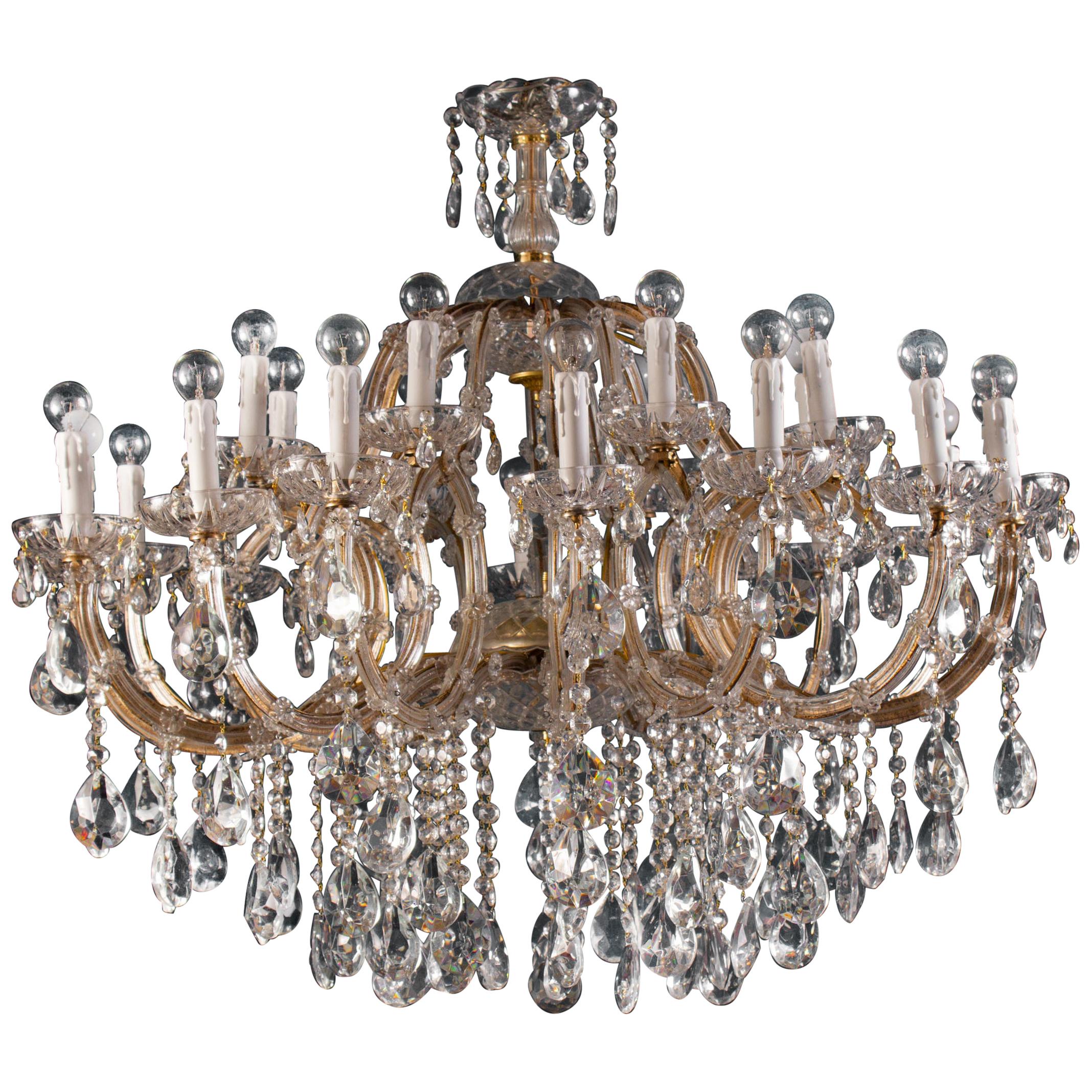 Superb Maria Theresa Crystal Chandelier For Sale