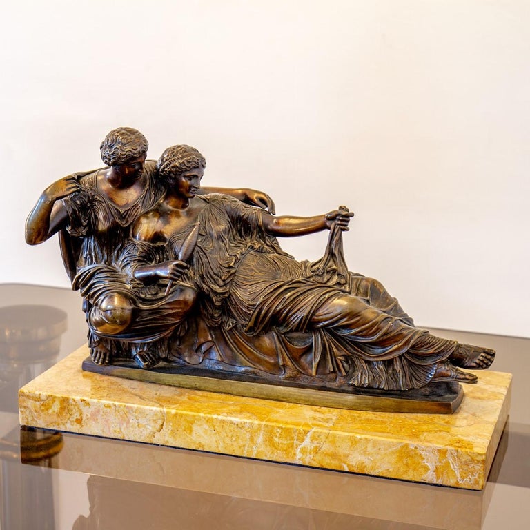 Superb Mid 19th Century Bronze of Ladies Spinning, After the Antique ...