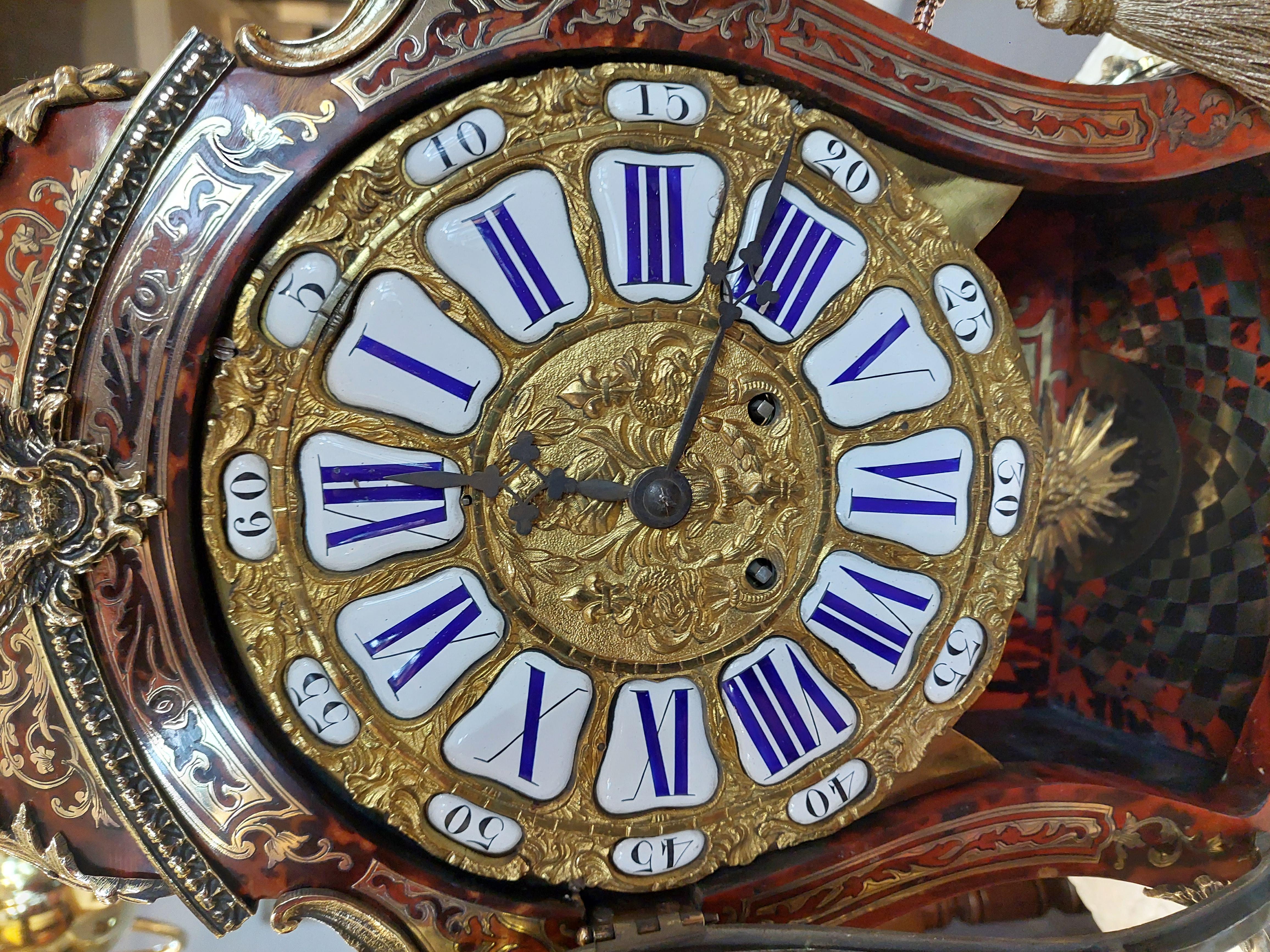 Superb Mid 19thC French Boulle Bracket Clock  7