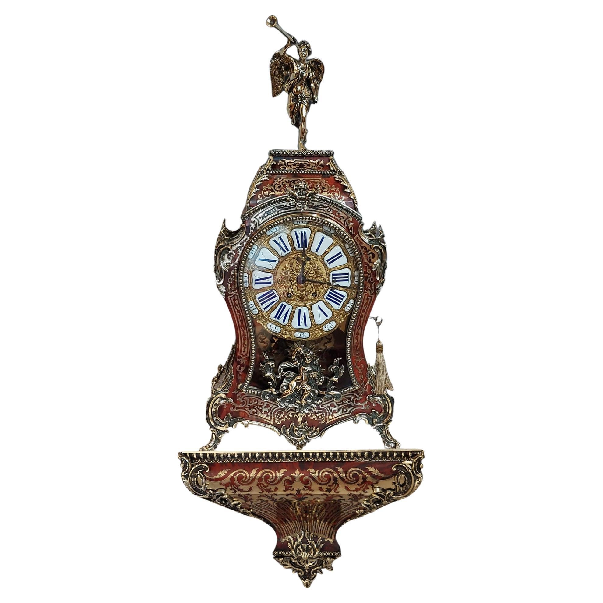 Superb Mid 19thC French Boulle Bracket Clock 