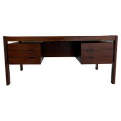 Used Superb Mid Century Danish Modern Rosewood Floating Desk by Dyrlund