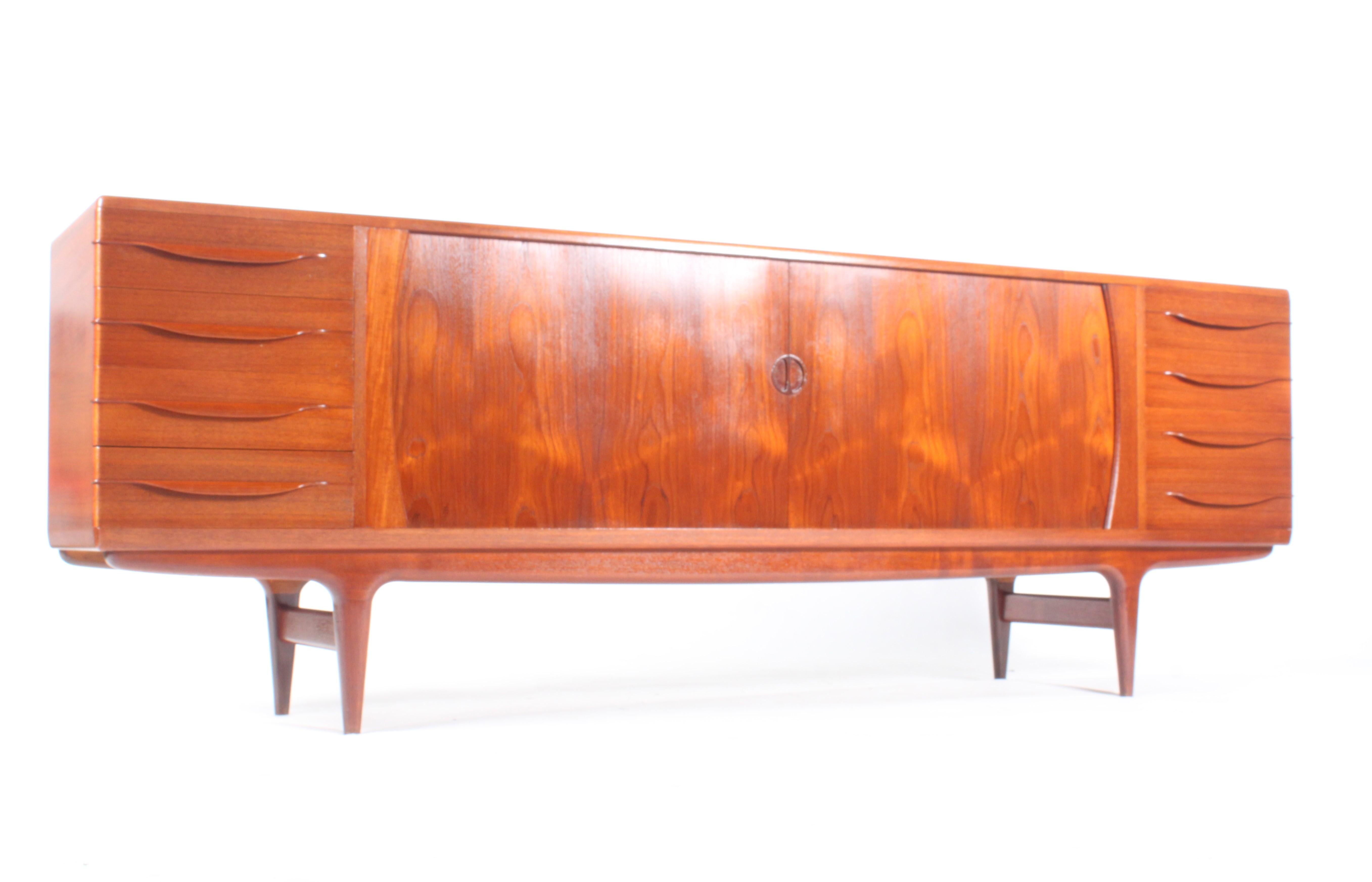 Superb Mid Century Danish Sideboard By Johannes Anderson  For Sale 13