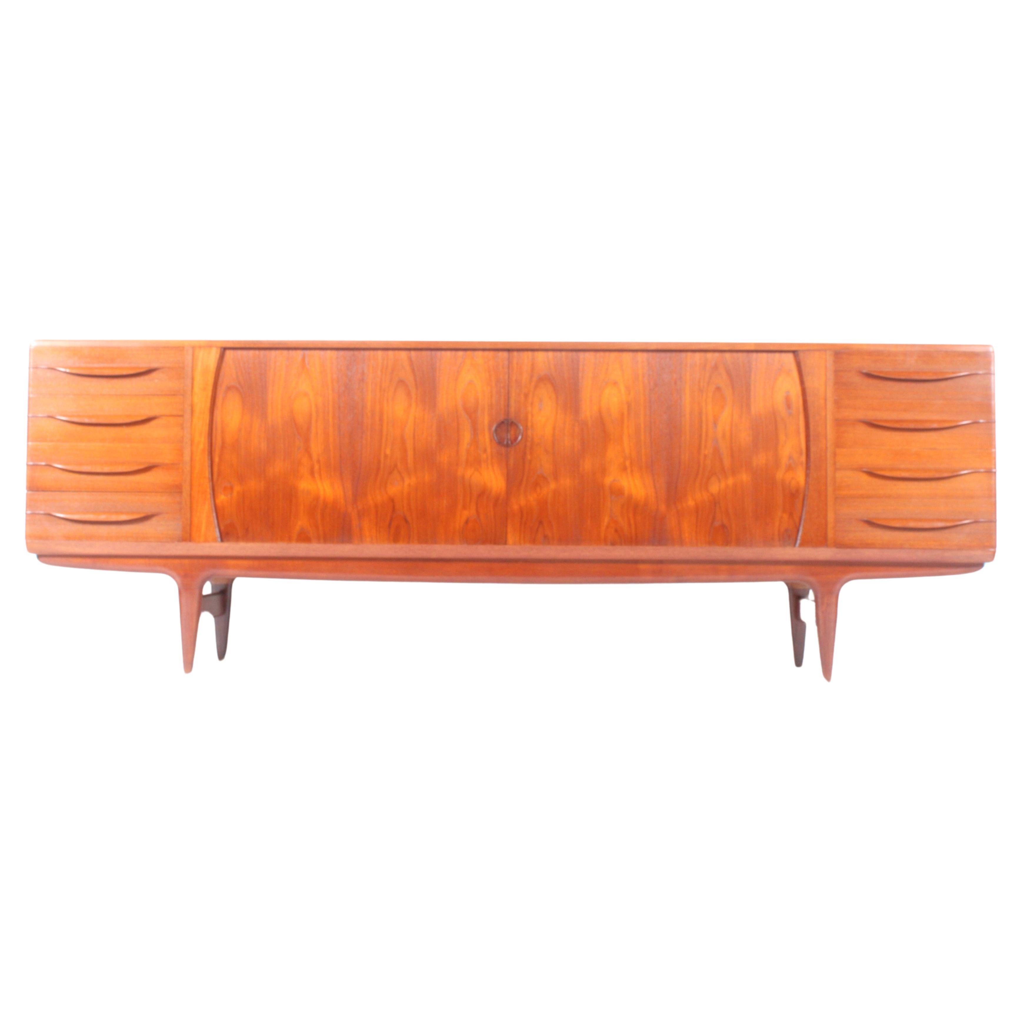 Superb Mid Century Danish Sideboard By Johannes Anderson  For Sale