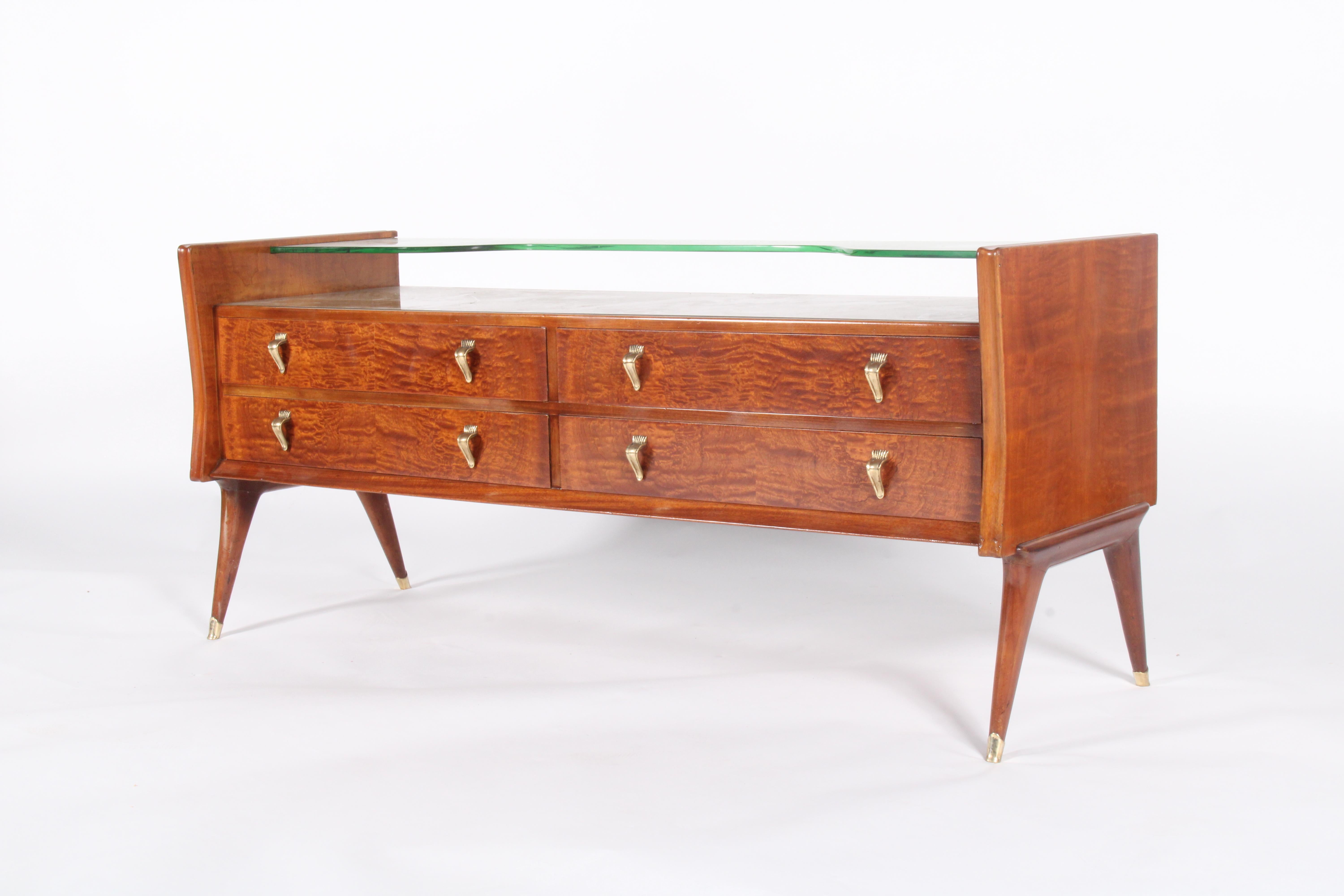 Laiton Superbe buffet italien du milieu du siècle dernier de Milan en vente