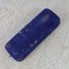 Superb Mid Victorian Hand Carved Coral Skull Head Stick Tie Pin in Box