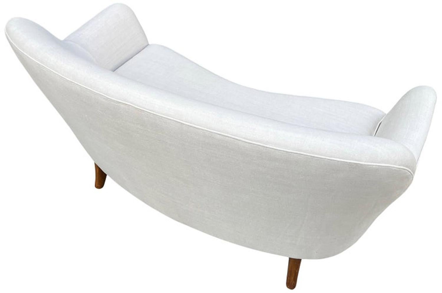 Superb Midcentury Curved Sofa or Sette Nanna Ditzel 3