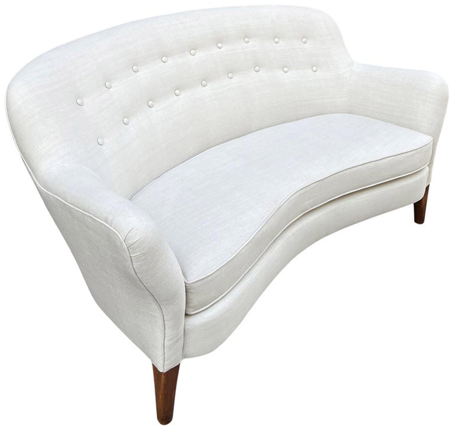 Superb Midcentury Curved Sofa or Sette Nanna Ditzel 5
