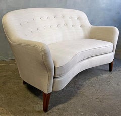 Hervorragendes geschwungenes Sofa aus der Jahrhundertmitte oder Sette Nanna Ditzel