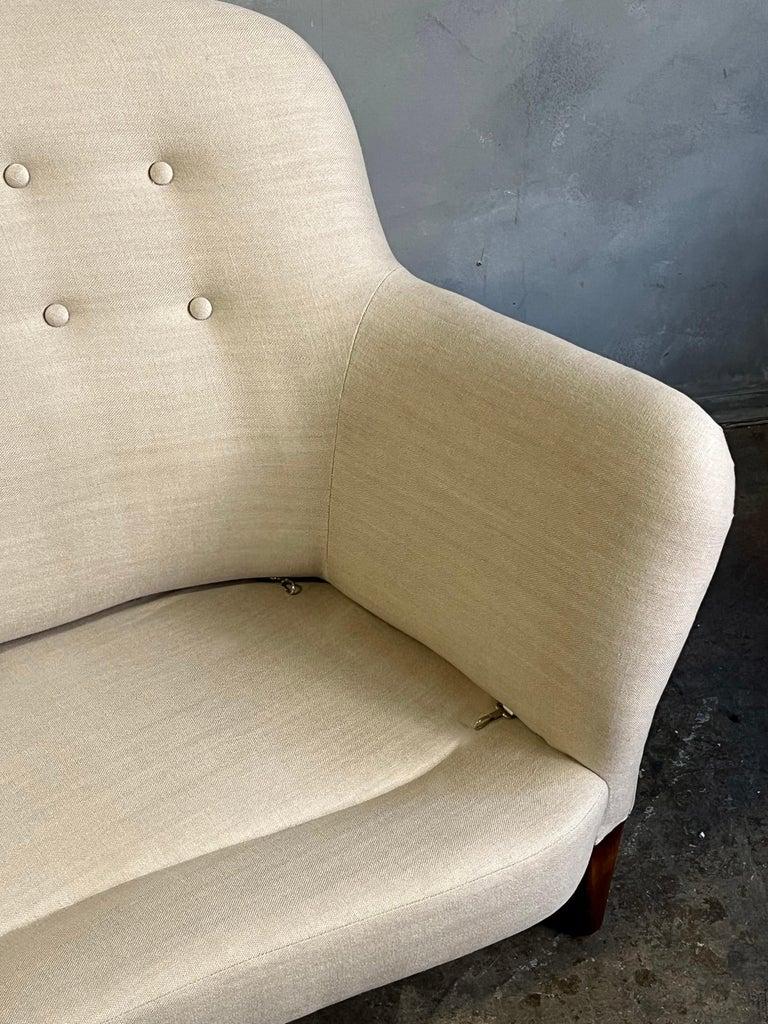 Mid-Century Modern Superb Midcentury Curved Sofa or Sette Nanna Ditzel