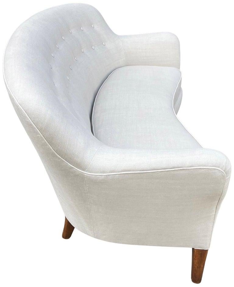 Superb Midcentury Curved Sofa or Sette Nanna Ditzel 2