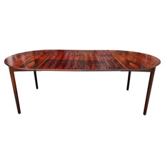 Superb Midcentury Rosewood Dining Table Expandable