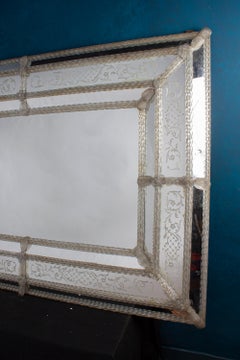 Superb Mid-Century Venetian Mirror Murano 1960'