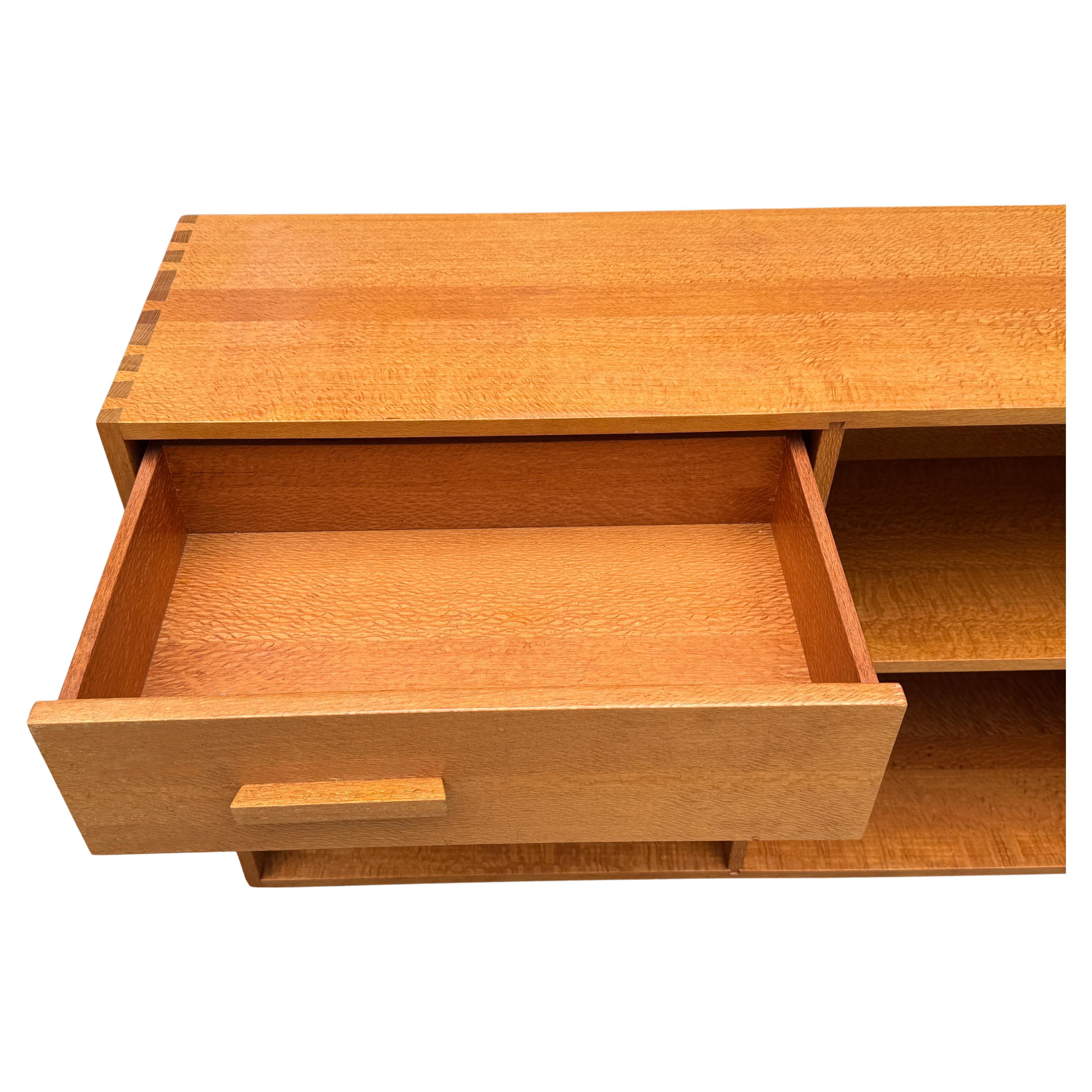 Superb Modern Craft Lacewood Nightstand Bookcase Cabinets For Sale 3