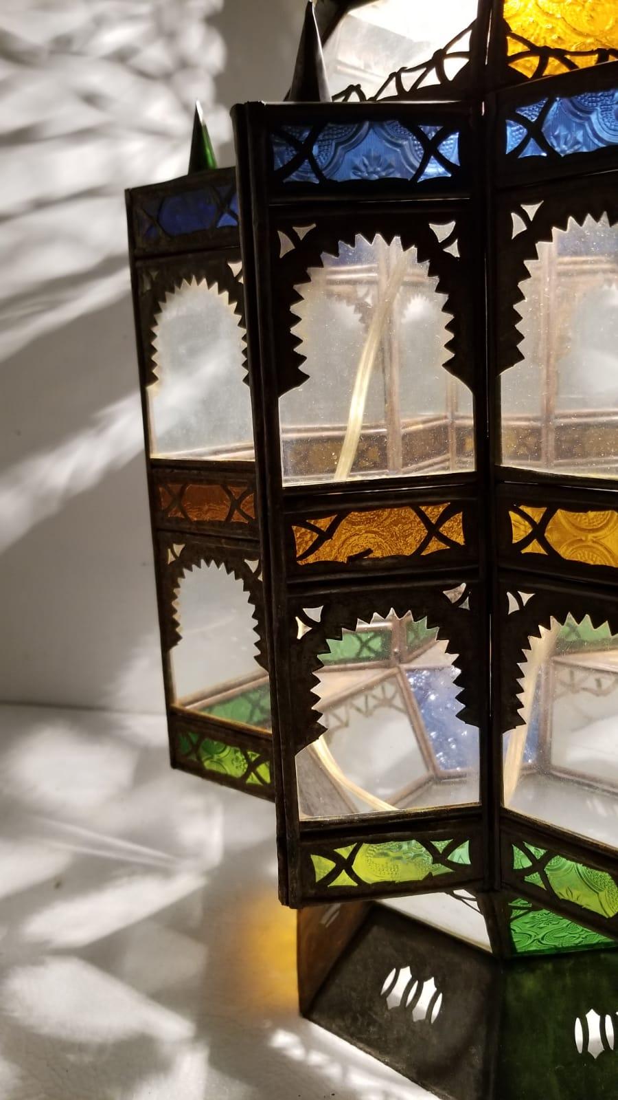 Superb Moroccan Rustic Lantern or Chandelier In Excellent Condition In West Palm Beach, FL