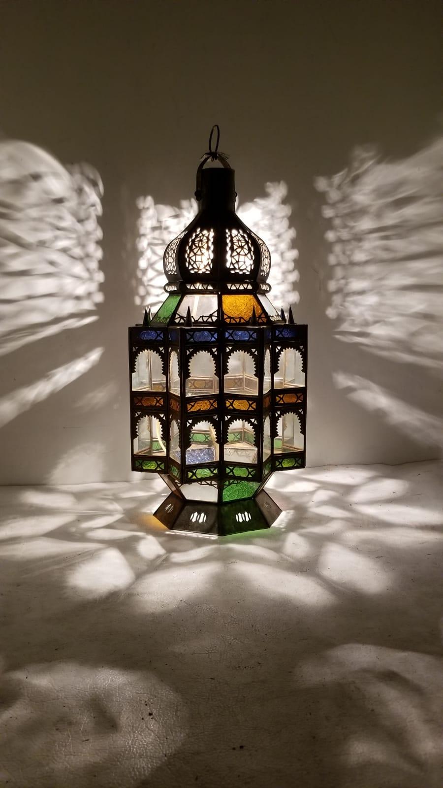 20th Century Superb Moroccan Rustic Lantern Chandelier