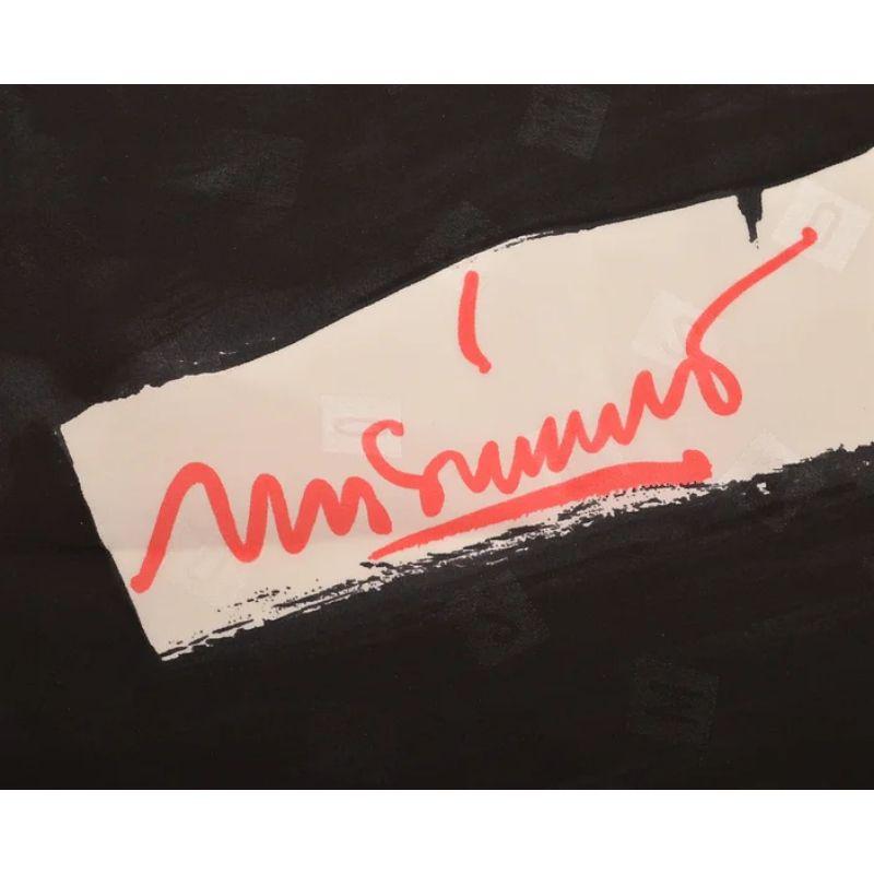 Superbe écharpe Moschino « The Peace Goes on! » vintage en soie colombe en vente 1