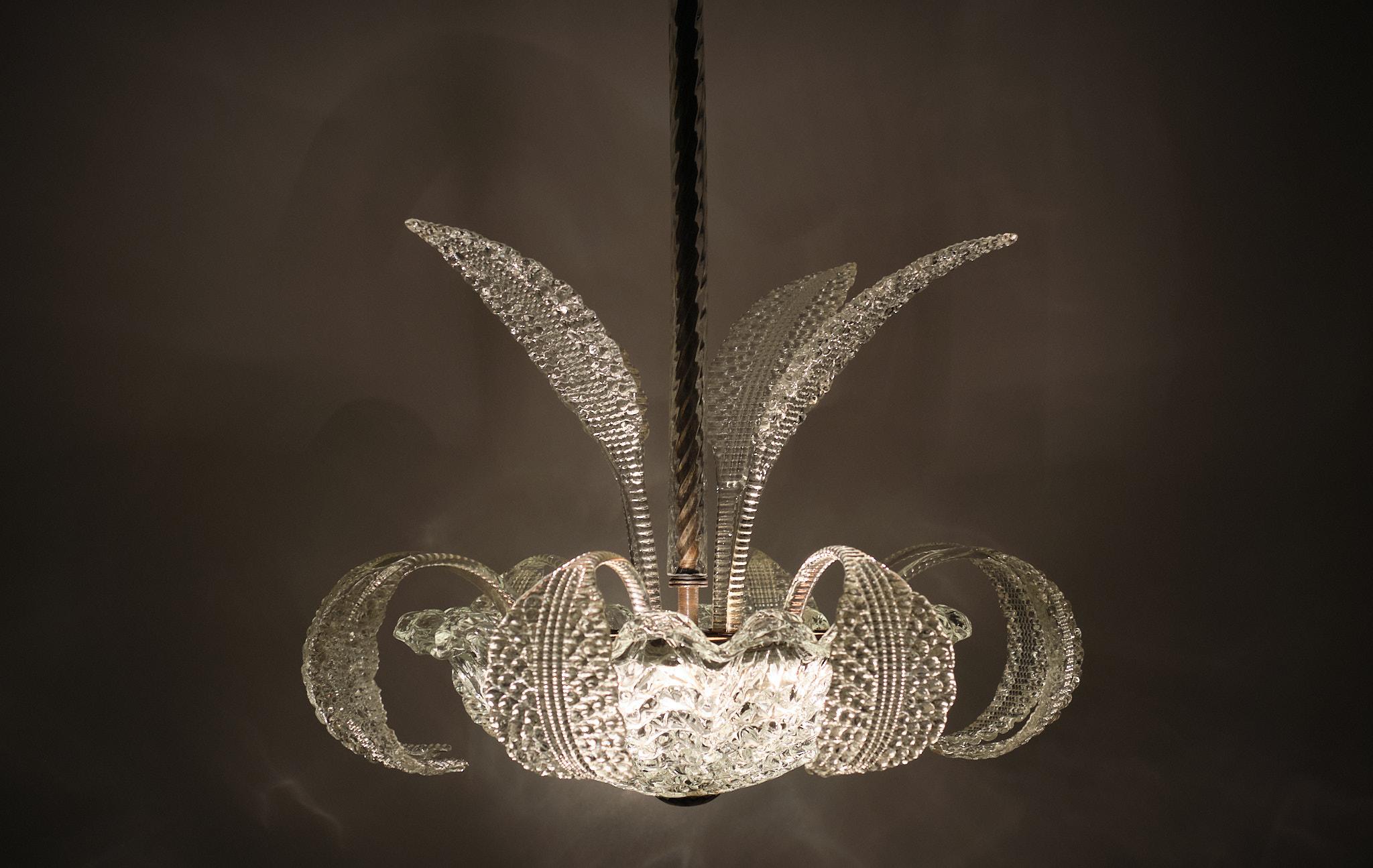 Crystal Superb Murano Barovier Toso Chandelier 