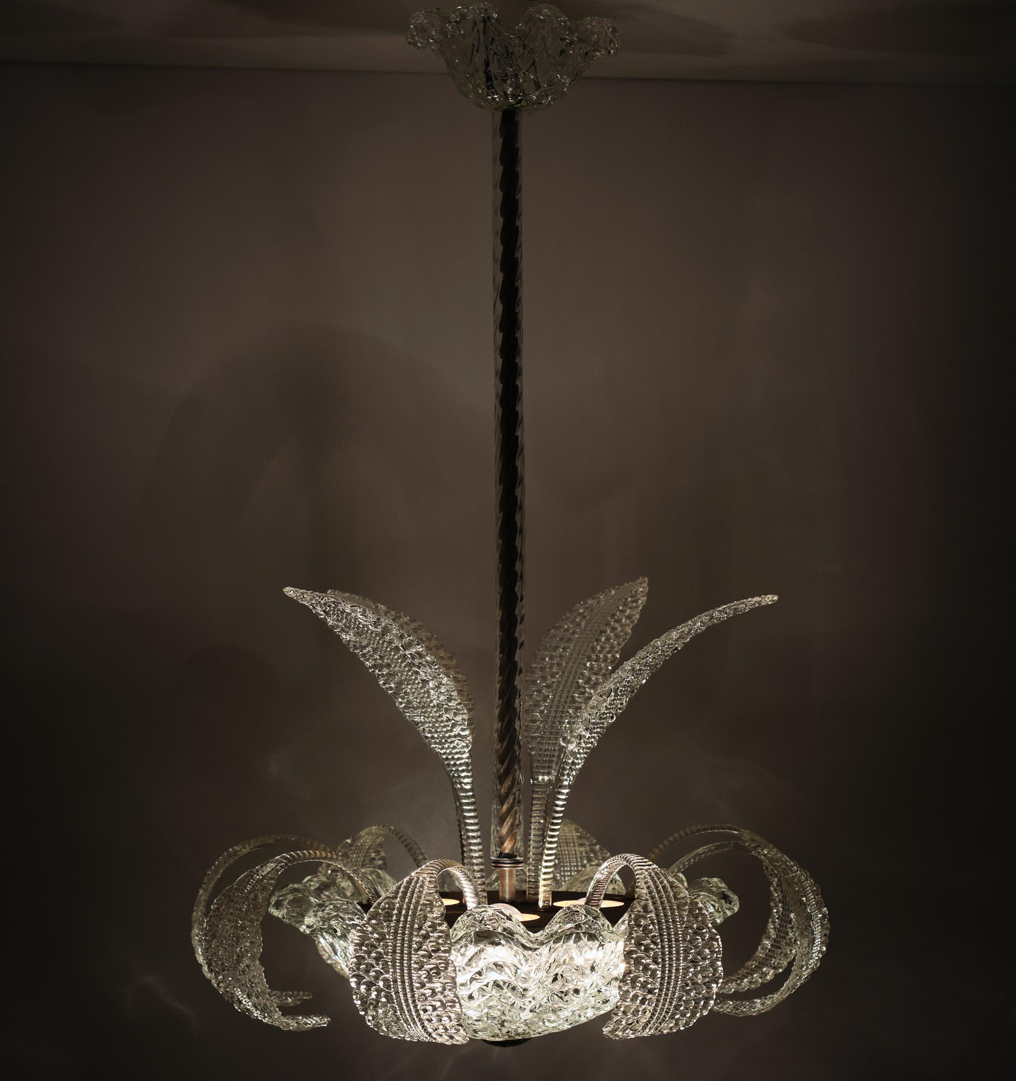 Superb Murano Barovier Toso Chandelier  2