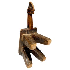 Superbo sgabello antico Lobi o Bwa di qualità museale Burkina Faso / Mali