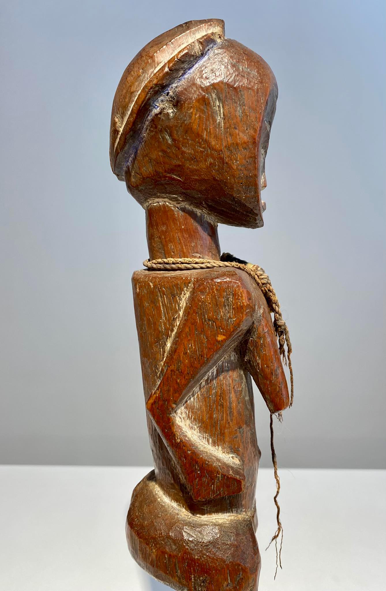 Ivorian Superb museum quality Kulango Kulongo female statue Ivory Coast African Art For Sale