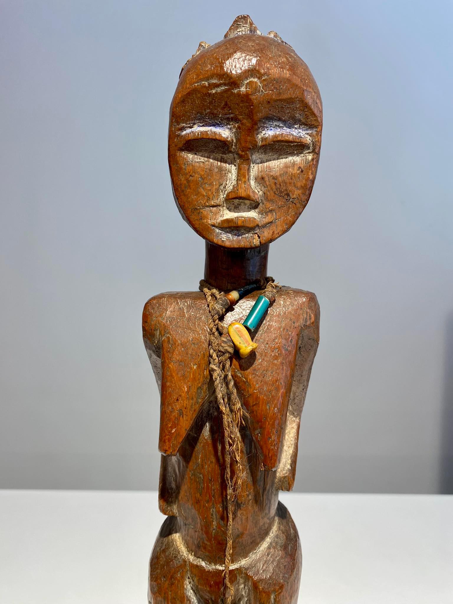 20th Century Superb museum quality Kulango Kulongo female statue Ivory Coast African Art For Sale
